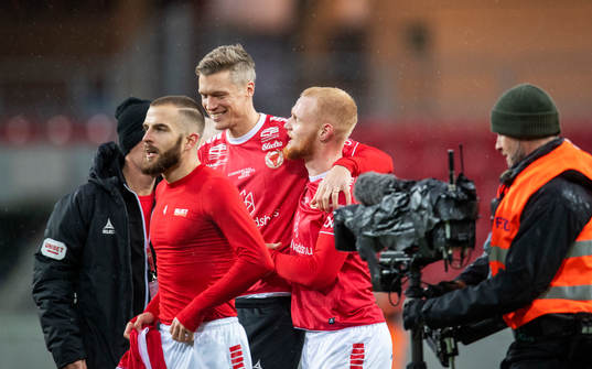 Kalmars Viktor Elm, Filip Sachpekidis och Nils Fröling