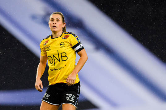 Emilie Bosshard Haavi of LSK Kvinner looks dejected