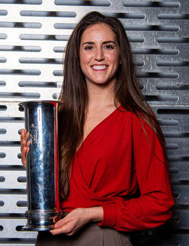 Goalkeeper Hannah Grace Seabert of Vålerenga poses with
