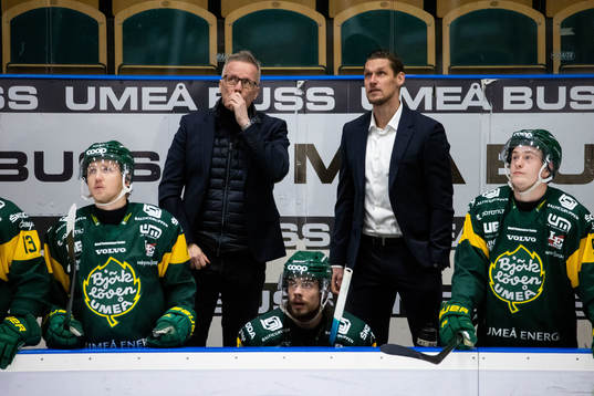 Björklövens tränare Hans Wallson och Fystränare Stefan