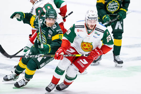 Björklövens Justin Crandall och Moras Johan Persson
