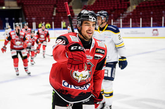 Malmö Redhawks Joseph Veleno jublar