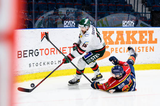 Frölundas Anders Grönlund och Djurgårdens Linus Andersson