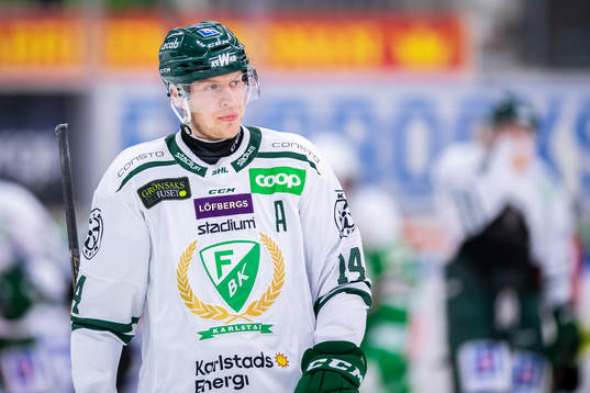 Färjestads Victor Ejdsell  deppar