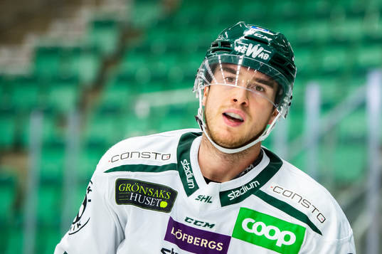 Färjestads Michael Lindqvist jublar