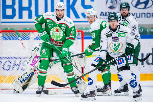 Rögles Mattias Sjögren ochFärjestads Michael Lindqvist