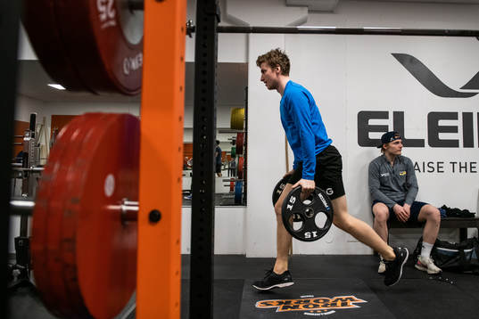 Los Angeles Kings Jacob Moverare och Lias Andersson