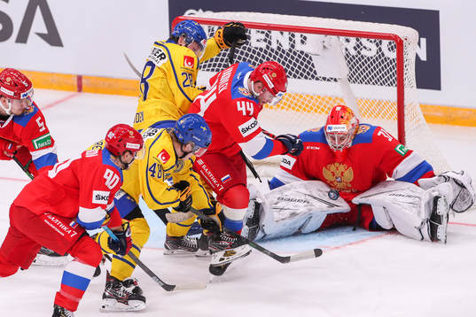 Jonathan Berggren and Jesper Frödén of Sweden against
