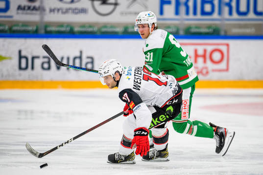Malmö Redhawks Pathrik Westerholm  och Rögles Adam