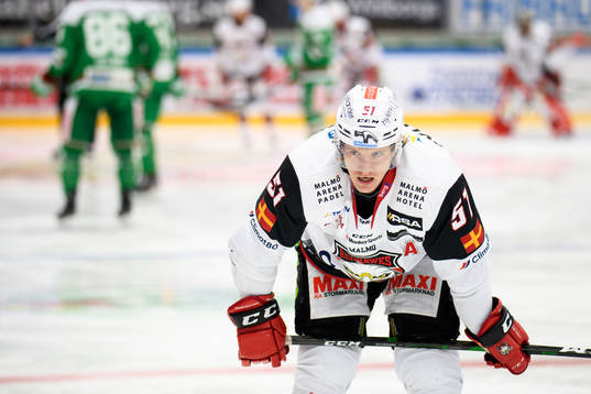 Malmö Redhawks Emil Sylvegård deppar