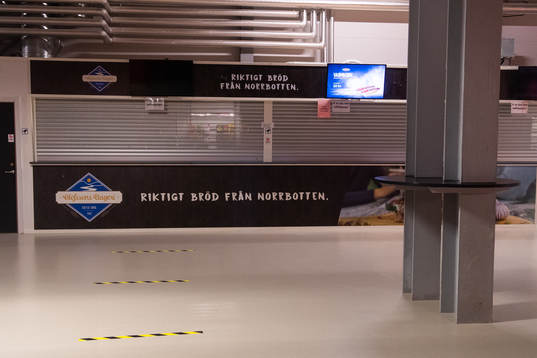 Korvkiosk i Coop Norrbotten arena