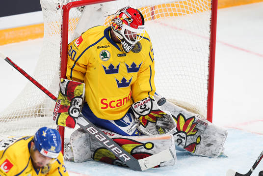 goalkeeper Anders Lindbäck of Sweden during the Channel