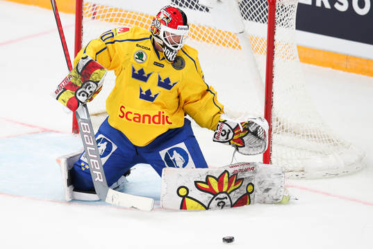 goalkeeper Anders Lindbäck of Sweden during the Channel