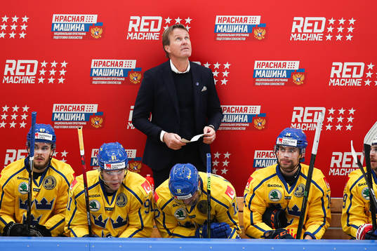 Head coach Johan Garpenlöv of Sweden during the Channel