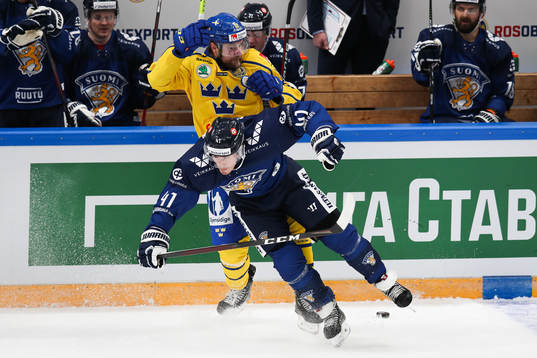Petteri Nikkila of Finland and Jacob Berglund of