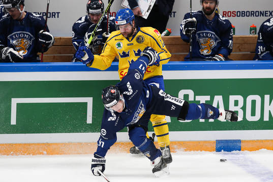Petteri Nikkila of Finland and Jacob Berglund of