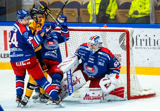 Oskarshamns målvakt Tex Williamsson och Kim Strömberg