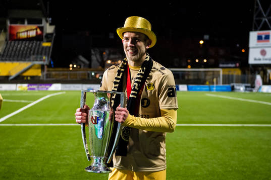 Vegard Leikvoll Moberg of Bodø/Glimt celebrates with the