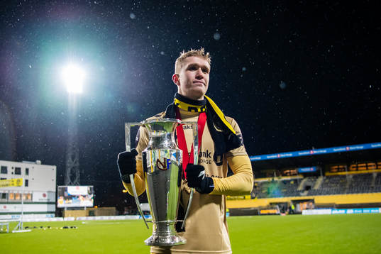 Ola Selvaag Solbakken of Bodø/Glimt celebrates with the