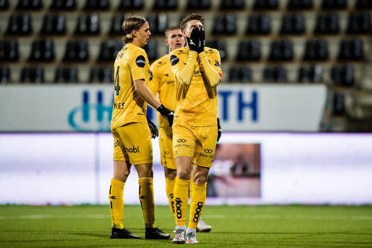Kasper Aalund Junker of Bodø/Glimt reacts