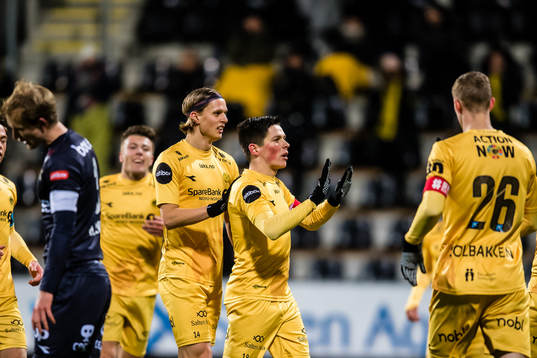 Sondre Brunstad Fet of Bodø/Glimt celebrates