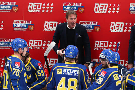Head coach Johan Garpenlöv of Sweden during the Channel