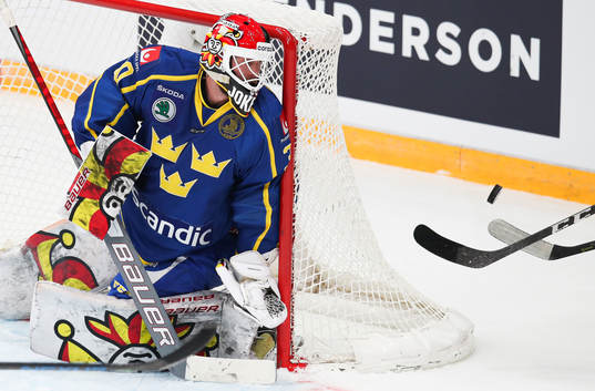 goalkeeper Anders Lindbäck of Sweden during the Channel