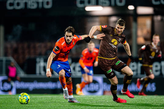 Sigurd Haugen of Aalesund and Christian Gauseth of