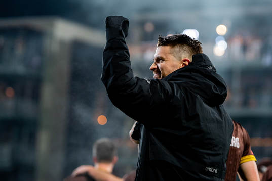 Christian Gauseth of Mjøndalen celebrates
