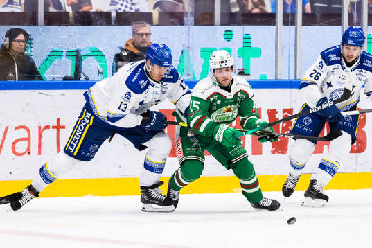 Leksands Jon Knuts och Patrik Norén mot Rögles Simon