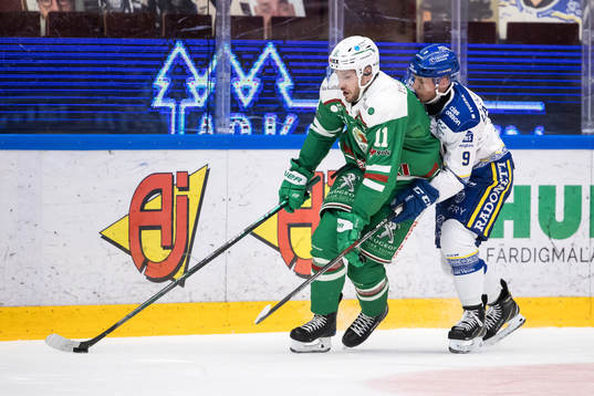 Rögles Mattias Sjögren och Leksands Patrik Zackrisson