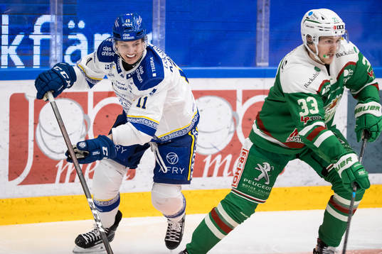 Leksands Martin Karlsson och Rögles Niklas Hansson