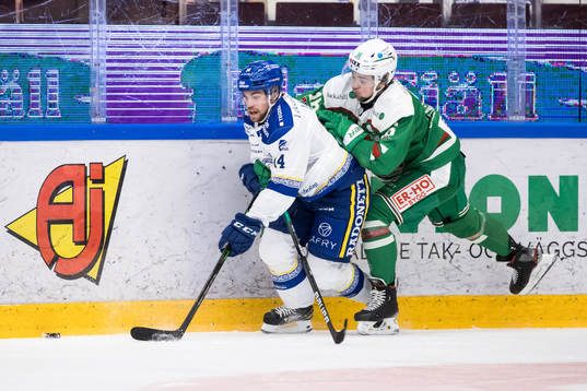 Leksands Oskar Lang och Rögles Simon Ryfors