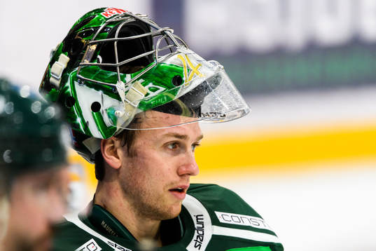 Färjestads målvakt Henrik Haukeland