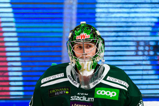 Färjestads målvakt Henrik Haukeland