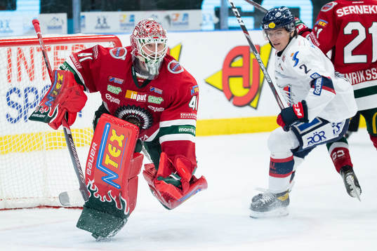 Frölundas målvakt Niklas Rubin