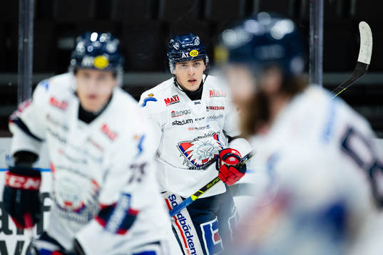 Linköpings Max Lindroth innan ishockeymatchen i SHL mellan