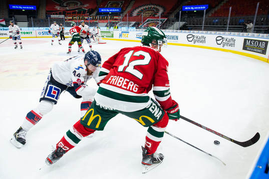 Linköpings Jonas Junland och Frölundas Max Friberg