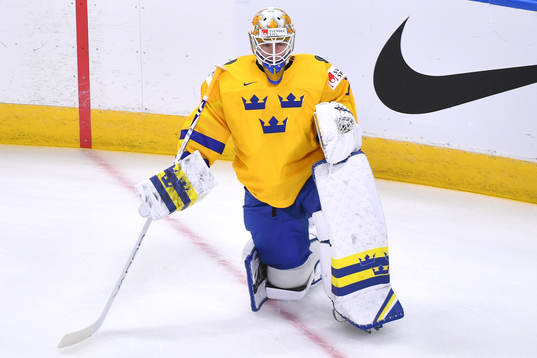 Jesper Wallstedt of Sweden watches a drill