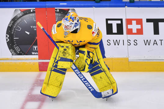 Hugo Alnefelt of Sweden looks towards the opponents side of