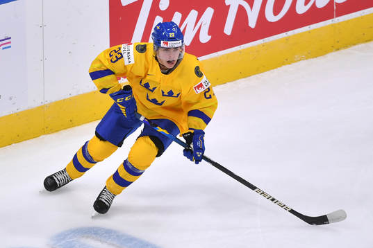 Jonathan Wikström of Sweden skates