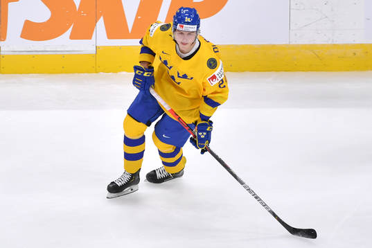 Oskar Olausson of Sweden skates