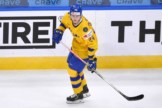 Oskar Olausson of Sweden skates