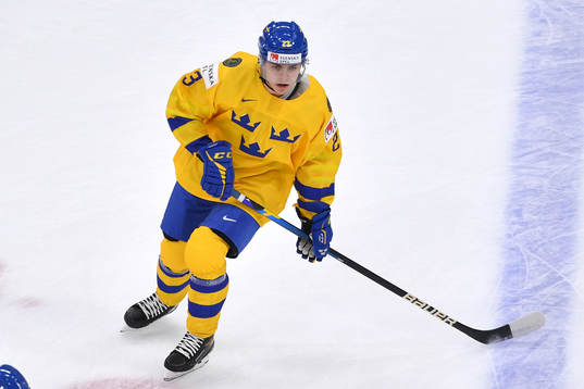 Jonathan Wikström of Sweden skates