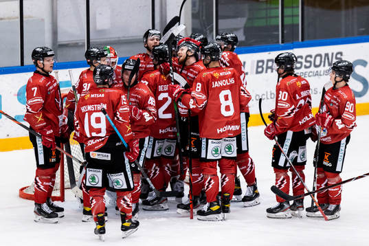 Vita Hästens spelare jublar