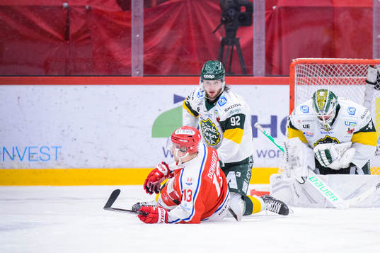 Björklövens Daniel Norbertas och Timrås Hugo Reinhardt