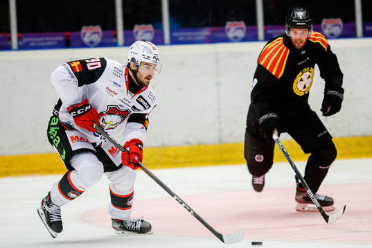 Malmö Redhawks Joseph Veleno och Brynäs Niclas Andersén