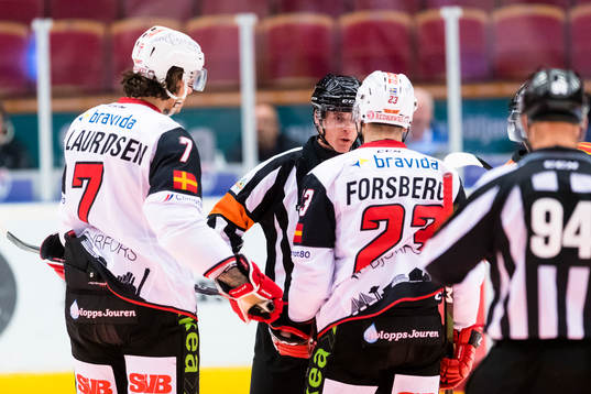Malmö Redhawks Oliver Lauridsen  och Christoffer Forsberg