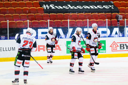 Malmö Redhawks Christoffer Forsberg, Adam Brodecki, Johan