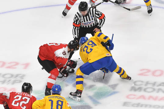 Albin Sundsvik of Sweden and Marco Rossi of Austria take